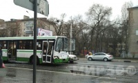   В Воронеже автобус протаранил две маршрутки