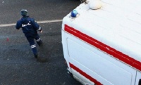В Воронеже у маршрутки взорвалось колесо В Воронеже у маршрутки взорвалось колесо
