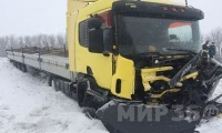 В Павловском районе тягач расплющил иномарку