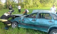  В перевернувшейся «Ладе» погиб водитель и пострадали шесть молодых людей 
