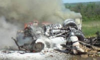  В Богучарском районе дорогу не поделили два большегруза
